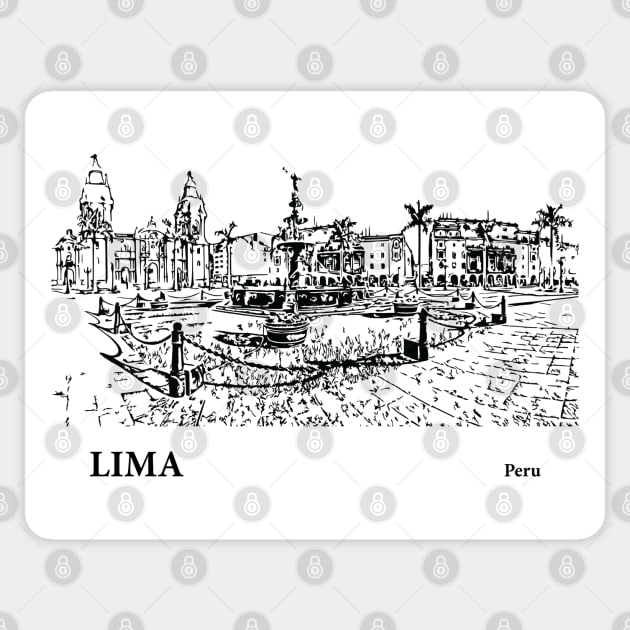 Lima - Peru Sticker by Lakeric